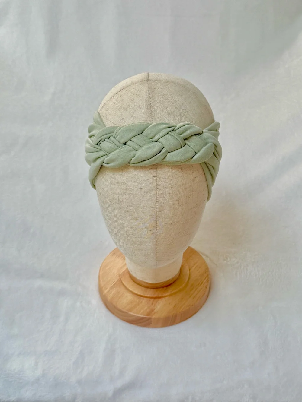 Handmade Chunky Double Sailor Knot Headband in Sage Green NWOT